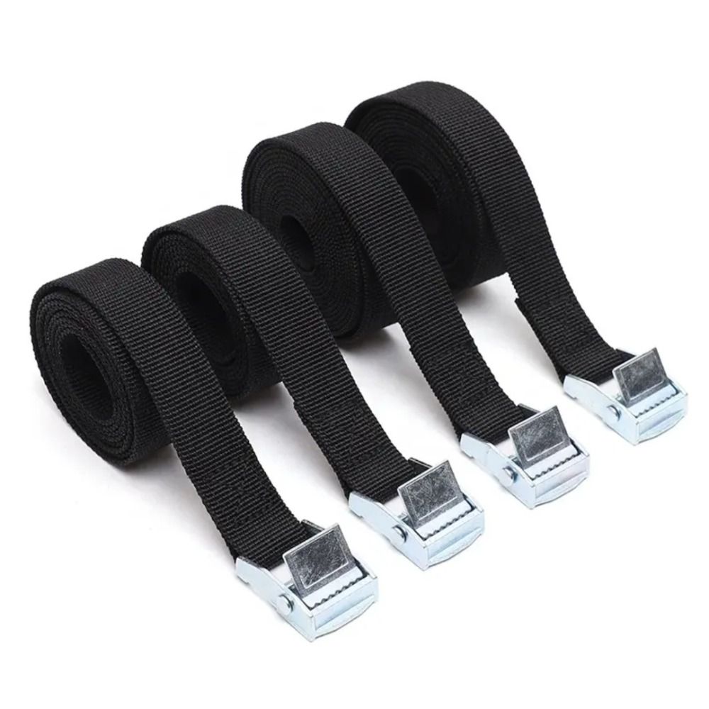 Travel Accessories List - Black Tie Down Straps Metal Buckle