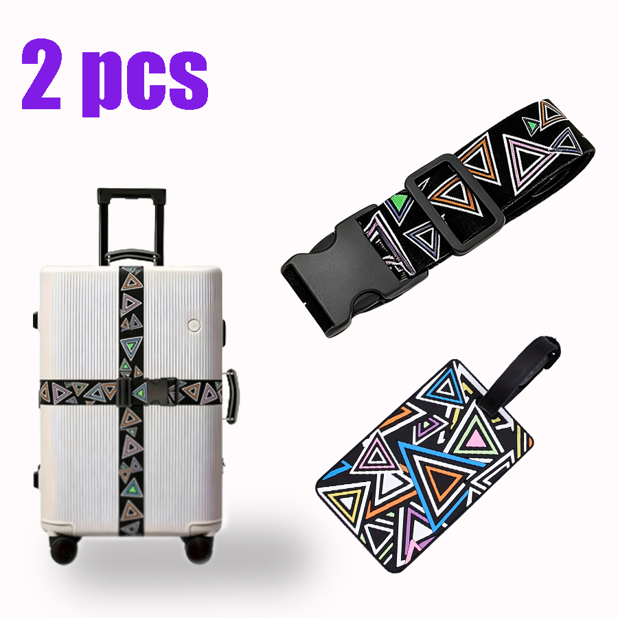 Travel Accessories Luggage Straps - 2-Piece Set of Luggage Straps with