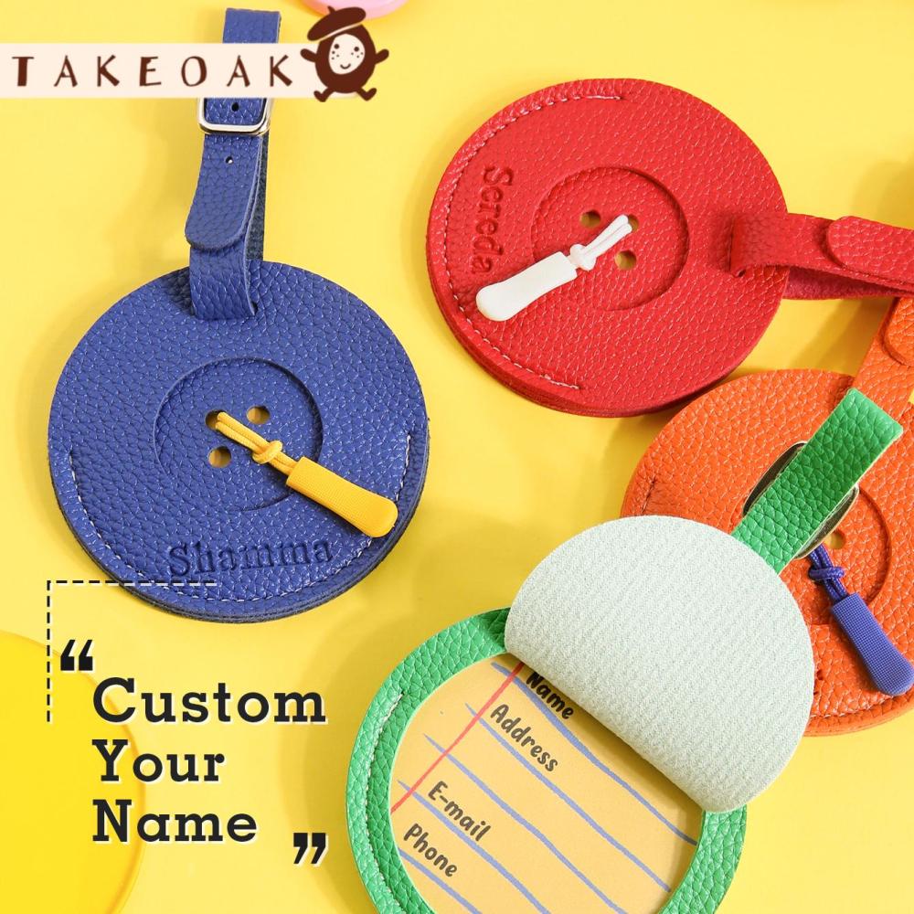 Travel Accessories Luggage Straps - Personalized Embossed Name Luggage Tag Cute