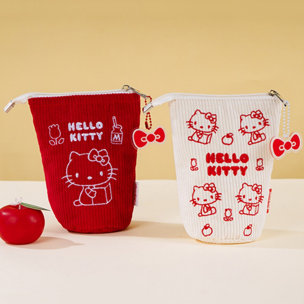 Travel Accessories Japan - Genuine Hello Kitty Corduroy Storage Pouch