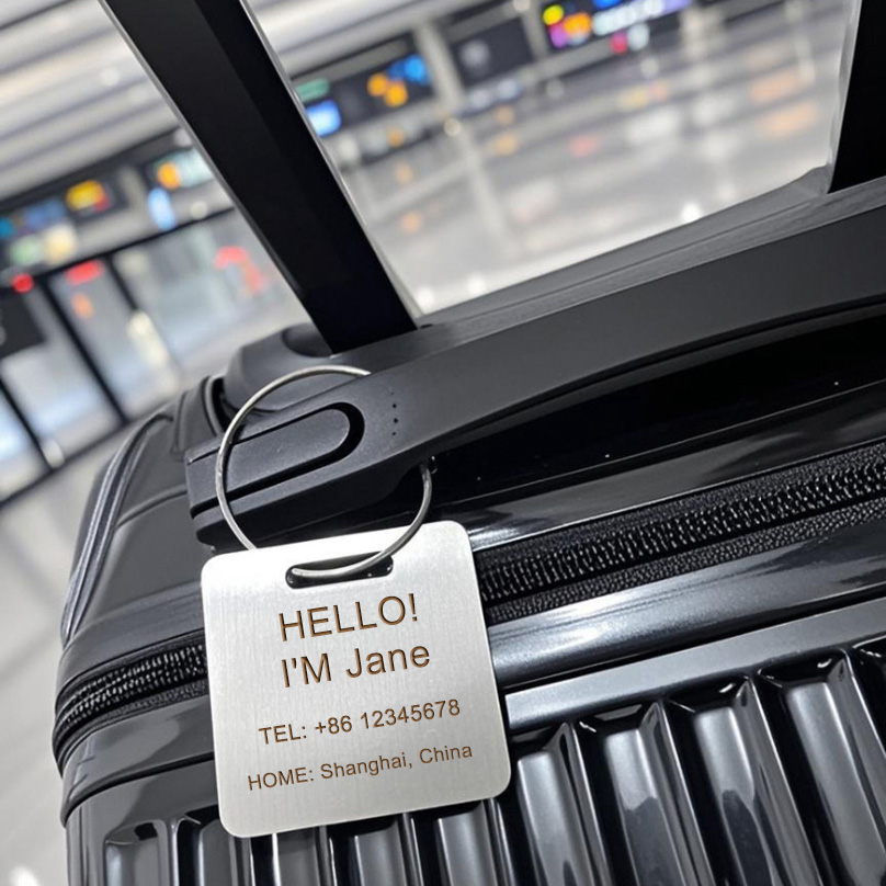 Custom Name Luggage Tag Laser  - Travel Accessories List recension och pris