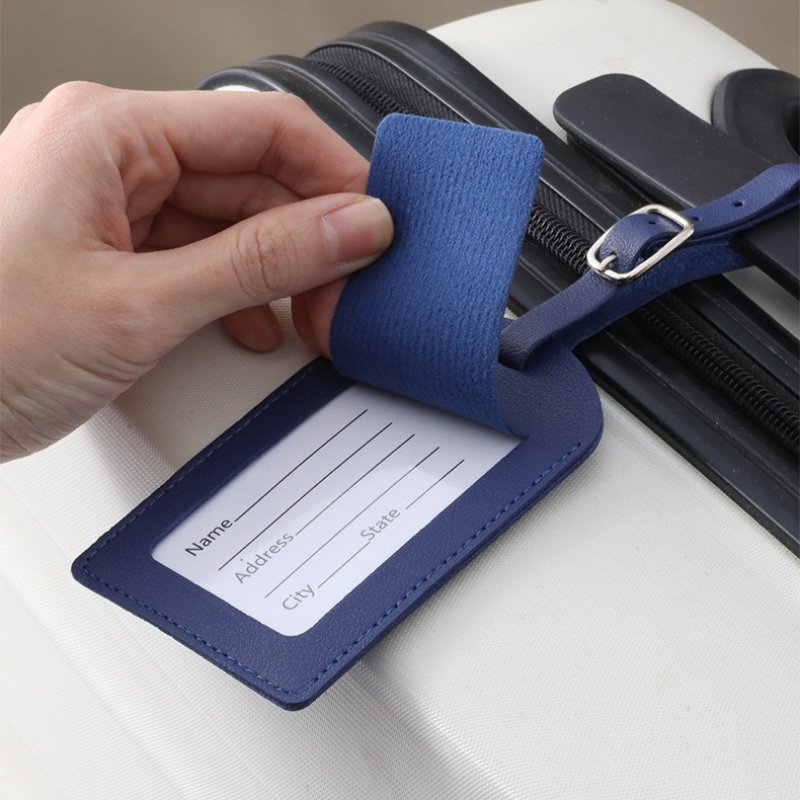 Women Men Luggage Tags PU Leat - Travel Accessories List recension och pris