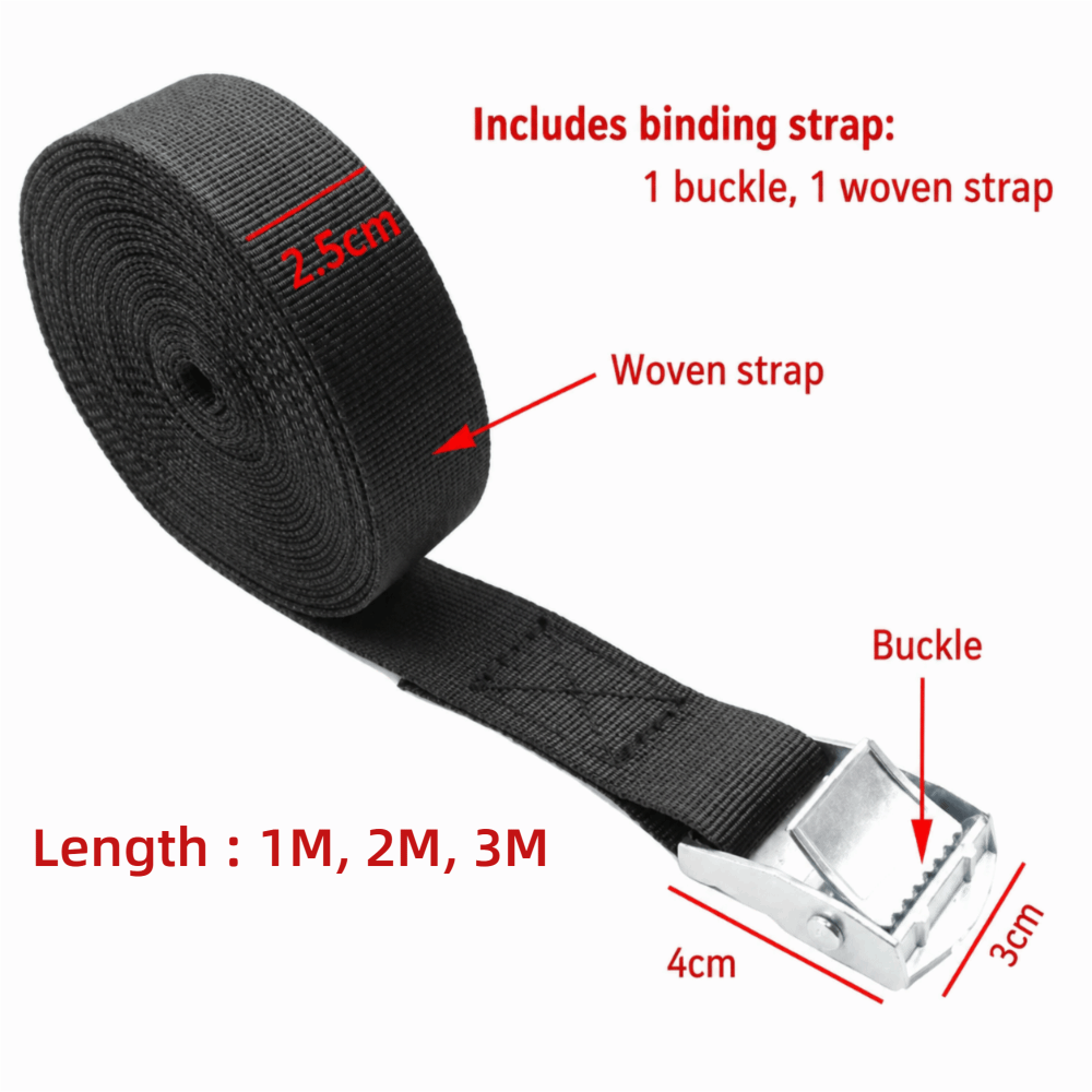Black Tie Down Straps Metal Bu - Travel Accessories List recension och pris