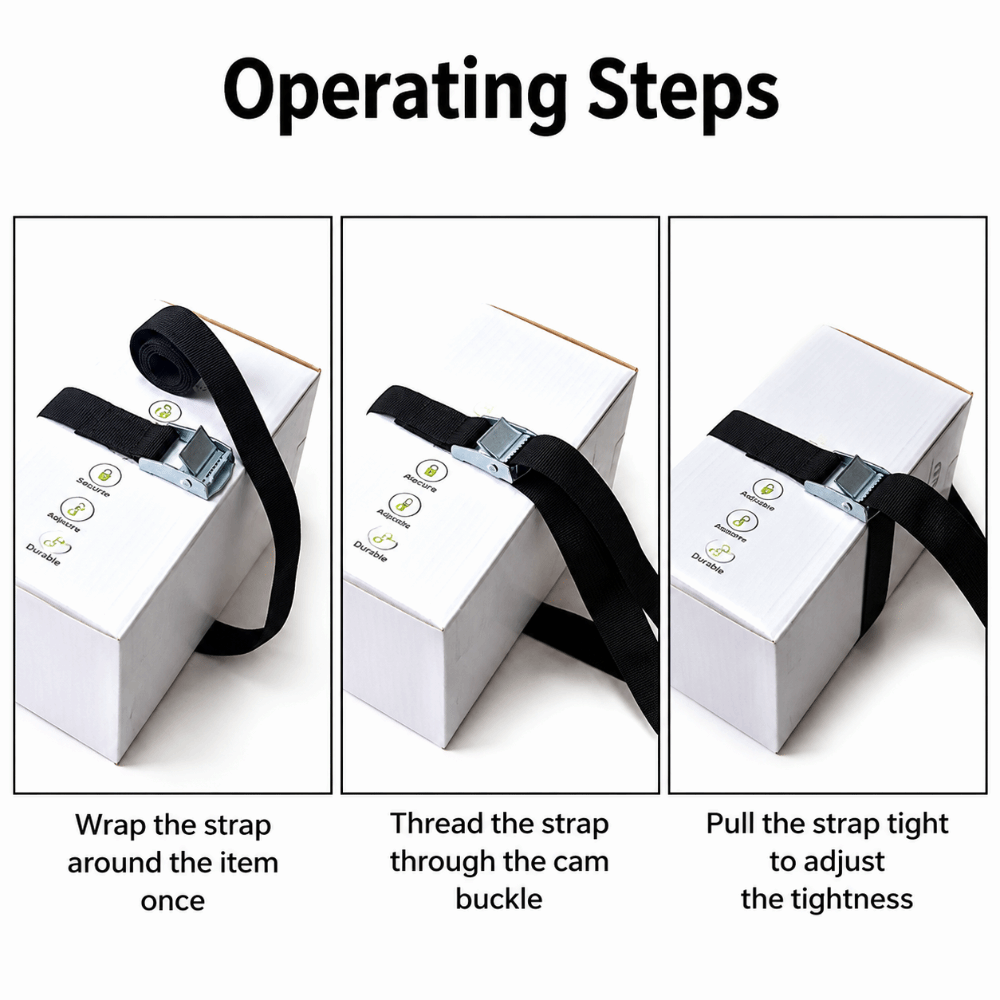 Black Tie Down Straps Metal Bu - Travel Accessories List recension och pris