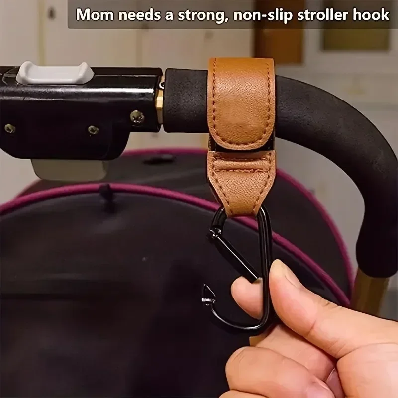 Baby Stroller Hook Fashion PU  - Travel Accessories For 6 Year Old recension och pris