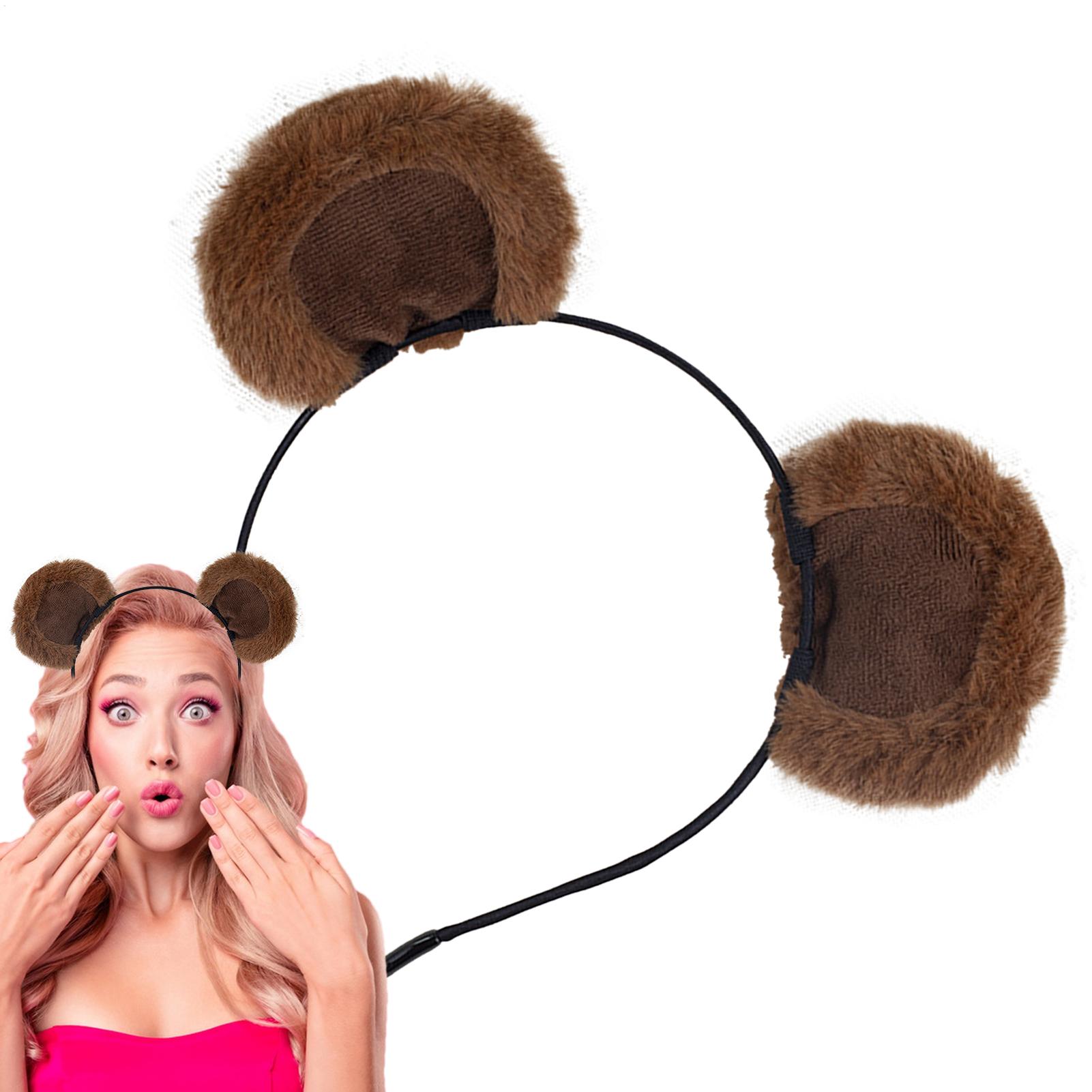 Plush Bear Ear Headbands Soft  - Travel Accessories For 6 Year Old recension och pris