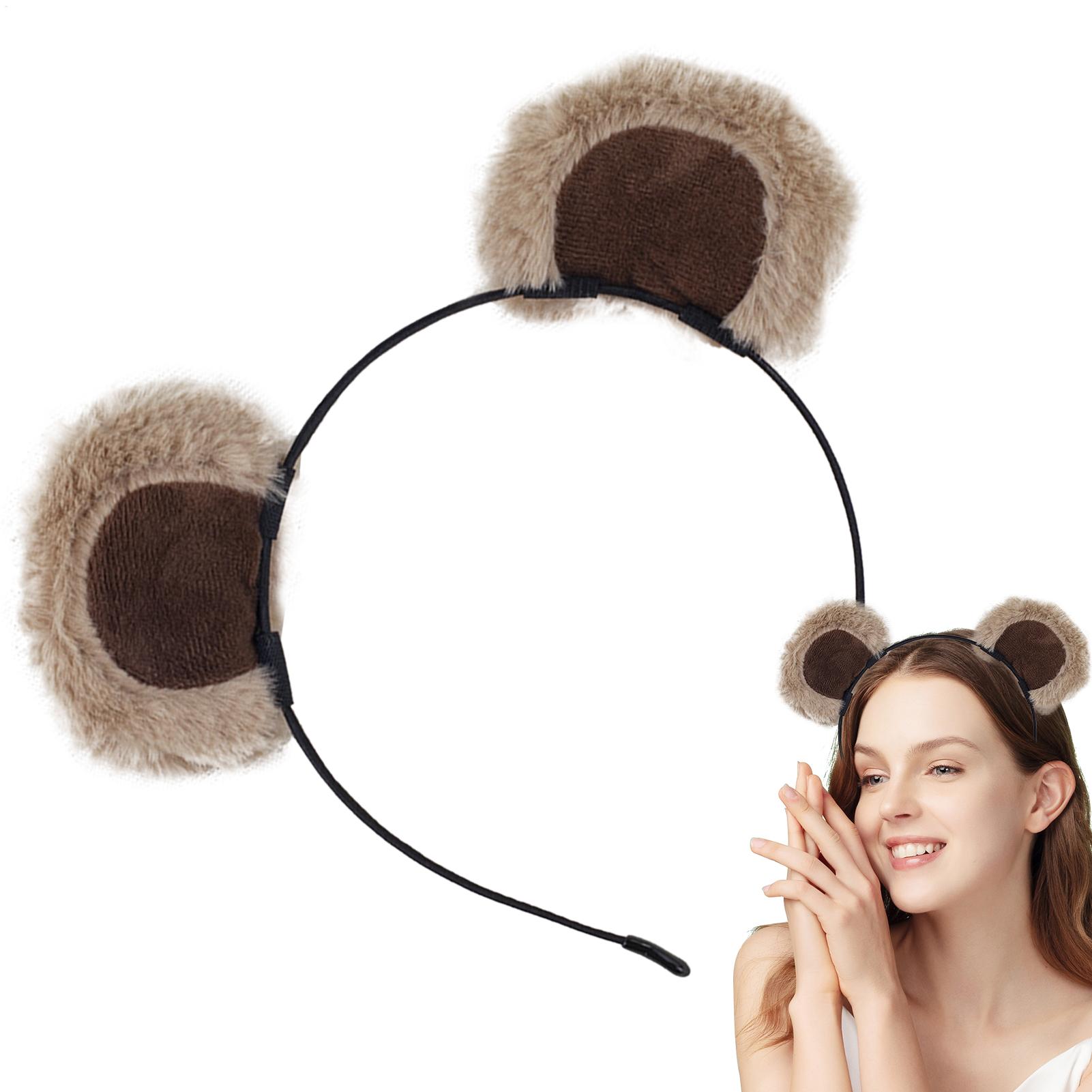 Plush Bear Ear Headbands Soft  - Travel Accessories For 6 Year Old recension och pris