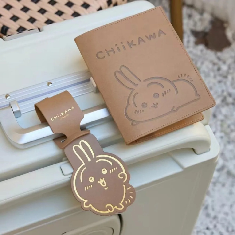 Kawaii Leather Luggage Tag Gol - Travel Accessories Japan recension och pris