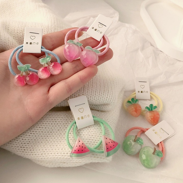 Kids Carrot Hair Ties 5 Pair N - Travel Accessories For 6 Year Old recension och pris