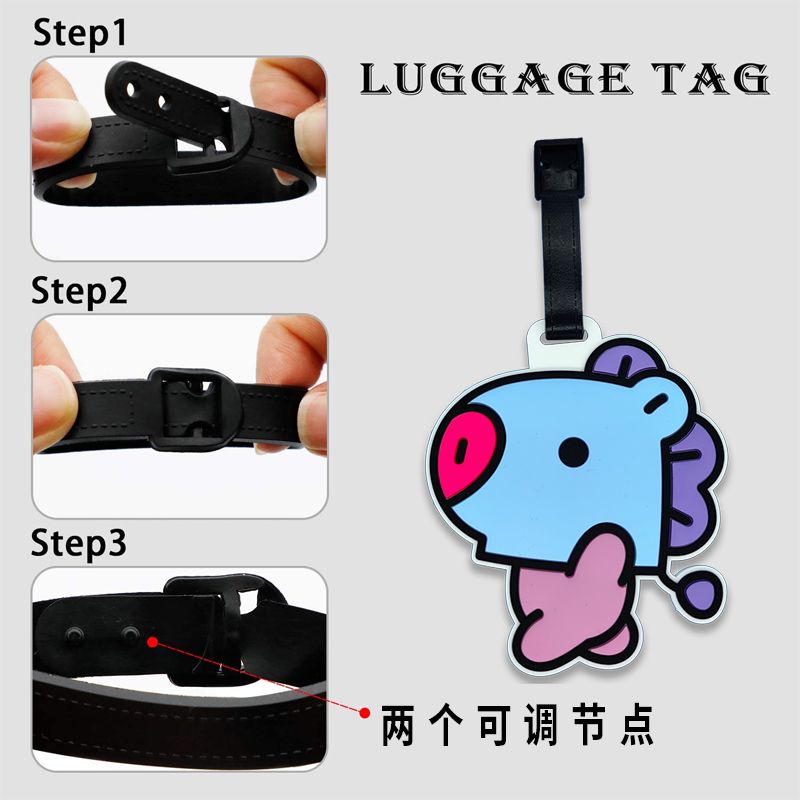 BT21 cartoon cute keychain Kaw - Travel Accessories List recension och pris