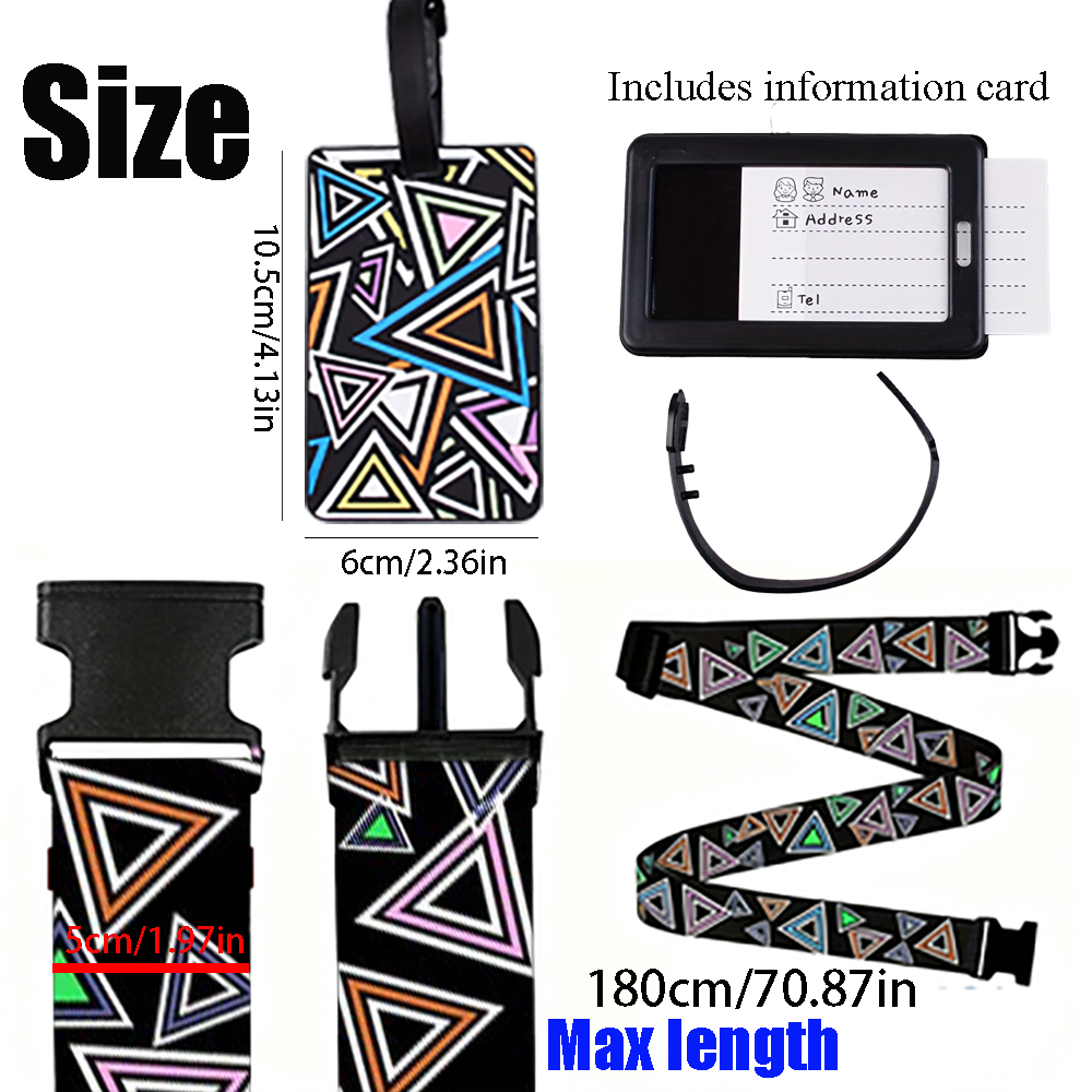2-Piece Set of Luggage Straps  - Travel Accessories Luggage Straps recension och pris