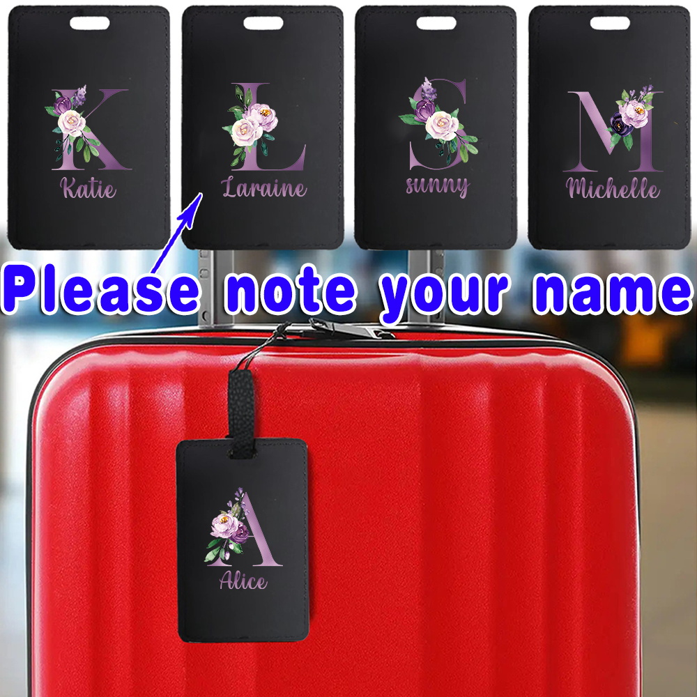 Customized Name Luggage Tag PU - Travel Accessories Luggage Straps recension och pris