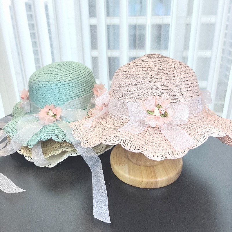 Girls 2pcs Straw Hat Solid Col - Travel Accessories For 6 Year Old recension och pris