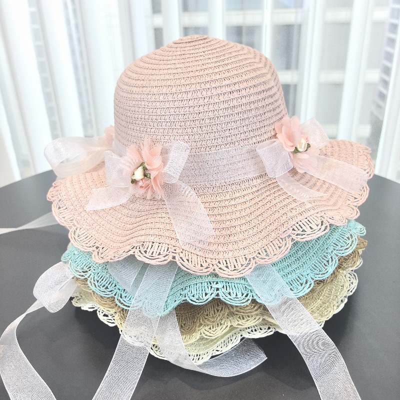 Girls 2pcs Straw Hat Solid Col - Travel Accessories For 6 Year Old recension och pris